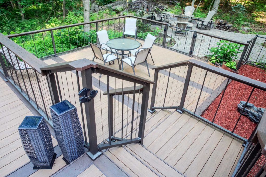 Modern deck and patio